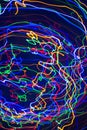 Multicolored motion blurred lights pattern Royalty Free Stock Photo