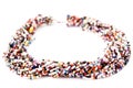 Multicolored Multistrand Twisted Beaded Neckwear, Traditionally African