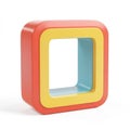 Abstract Colorful Square Frame, Modern Design Element Royalty Free Stock Photo