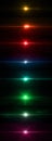 Multicolored Optical Solar Light Lens Flare Effect Isolated On Black Background. set 01 Royalty Free Stock Photo