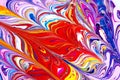 Multicolored paint swirls abstract background Royalty Free Stock Photo