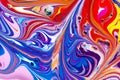 Multicolored paint swirls abstract background Royalty Free Stock Photo