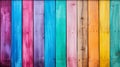 multicolored painted wooden wall as background illustration