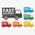 Multicolored paper stickers - Fast Delivery service