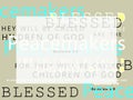 Multicolored Peacemakers Frame from Beatitudes Royalty Free Stock Photo