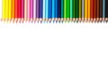 Multicolored pencils isolated