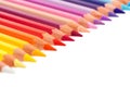 Multicolored pencils isolated Royalty Free Stock Photo