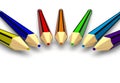 Multicolored pencils Royalty Free Stock Photo