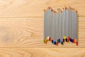 Multicolored pencils ready for using Royalty Free Stock Photo