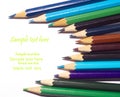 Multicolored pensils Royalty Free Stock Photo