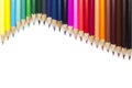 Multicolored pensils set Royalty Free Stock Photo