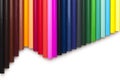 Multicolored pensils set Royalty Free Stock Photo