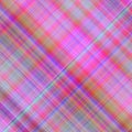 Multicolored Plaid tartan fabric texture pattern for table cover Royalty Free Stock Photo