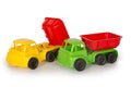 Multicolored plastic toys