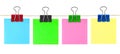 Multicolored post-it note paper Royalty Free Stock Photo