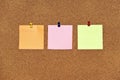 Multicolored post it notes Royalty Free Stock Photo