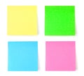 Multicolored postit note paper