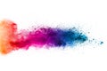 Multicolored powder splatted Royalty Free Stock Photo