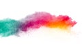 Multicolored powder splatted Royalty Free Stock Photo