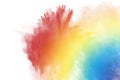 Multicolored powder splatted Royalty Free Stock Photo