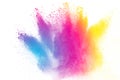 Multicolored powder splatted Royalty Free Stock Photo