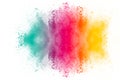 Multicolored powder splatted Royalty Free Stock Photo