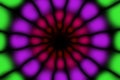 Multicolored radial circle dark pattern