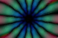 Multicolored radial circle dark pattern, mosaic effect