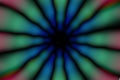 Multicolored radial circle dark pattern