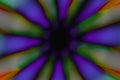 Multicolored radial circle dark pattern