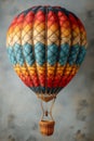 Multicolored rainbow balloon highlighted on a blurry background