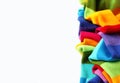 Multicolored scarf isolated Royalty Free Stock Photo