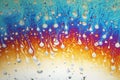 Multicolored rainbow soap bubble, psychedelic background. Abstract liquid colors and texture Royalty Free Stock Photo