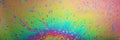 Multicolored rainbow soap bubble, psychedelic background. Abstract liquid colors and texture Royalty Free Stock Photo