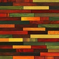 Multicolored reclaimed wood planks form a unique background texture Royalty Free Stock Photo