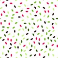 Multicolored seamless pattern with oval spots on a white background Royalty Free Stock Photo