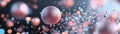 Multicolored sequins scatter joyfully across a dark or pastel background, illuminated by soft glowing particles and