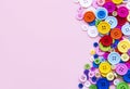 Multicolored sewing buttons Royalty Free Stock Photo