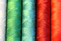 Multicolored sewing threads Royalty Free Stock Photo