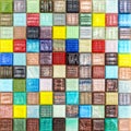 Multicolored smalt for mosaic work as seamless background Royalty Free Stock Photo