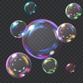 Multicolored soap bubbles Royalty Free Stock Photo