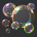 Multicolored soap bubbles Royalty Free Stock Photo