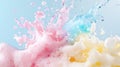 Multicolored soap foam Royalty Free Stock Photo