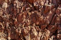 Multicolored soil of mercury occurrence in Altai steppe Royalty Free Stock Photo