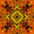 Multicolored square kaleidoscope abstract background illustration Royalty Free Stock Photo