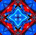 Multicolored square kaleidoscope abstract background illustration Royalty Free Stock Photo