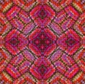 Multicolored square kaleidoscope abstract background illustration Royalty Free Stock Photo