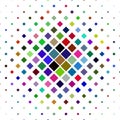 Multicolored square pattern background - vector illustration from diagonal squares in happy tones Royalty Free Stock Photo