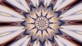 Multicolored stars pulsating, seamless loop. Motion. Symmetrical mandala pattern vibrating and radiating, kaleidoscopic