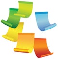 Multicolored stickers